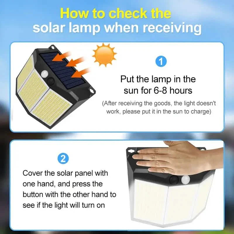 432 LED Solar Garden Wall Lights by DailySale