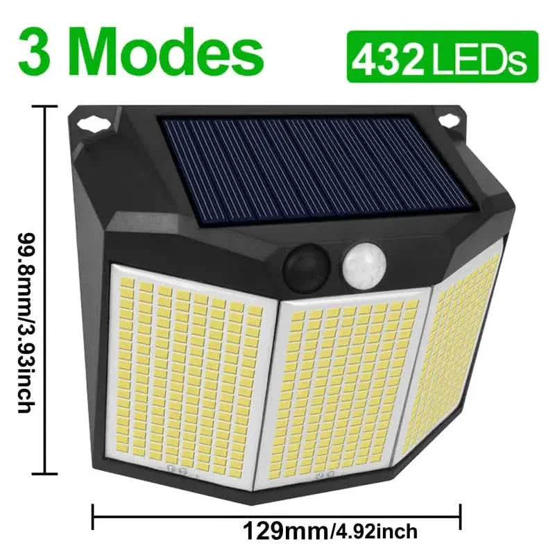 432 LED Solar Garden Wall Lights by DailySale
