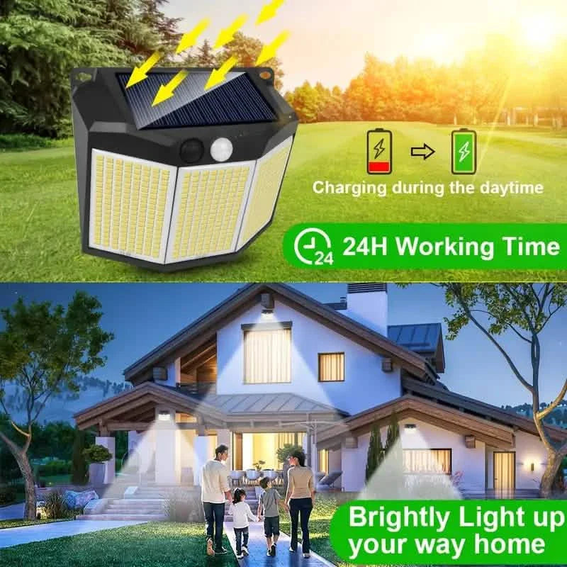 432 LED Solar Garden Wall Lights by DailySale