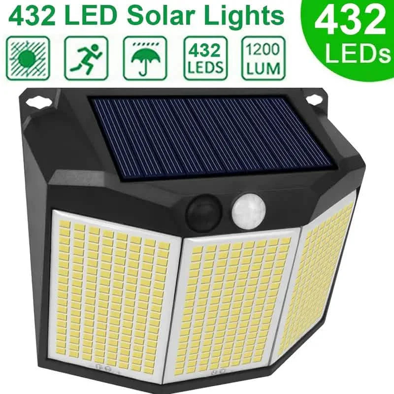 432 LED Solar Garden Wall Lights by DailySale