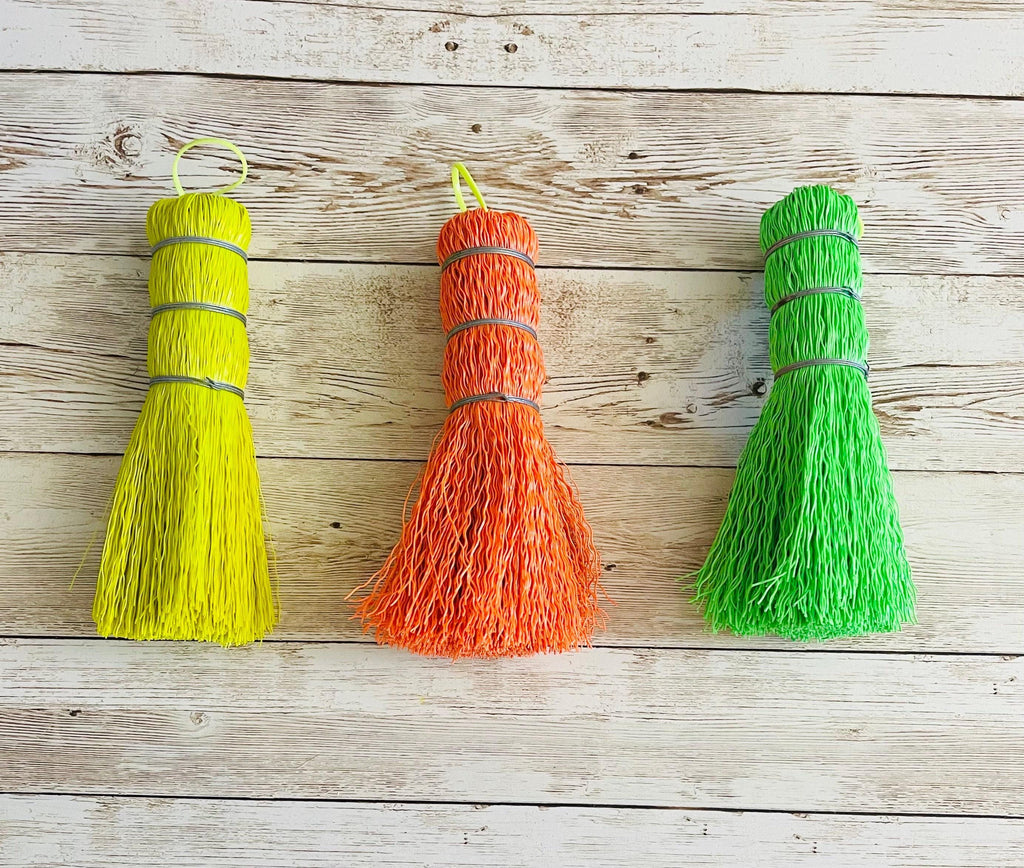 3x Mexican Plastic Brush Scrubber 3 Escobetas de Plastico by Chica Mexico