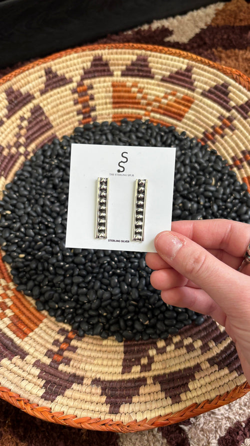 BALL BAR EARRINGS by The Sterling Spur
