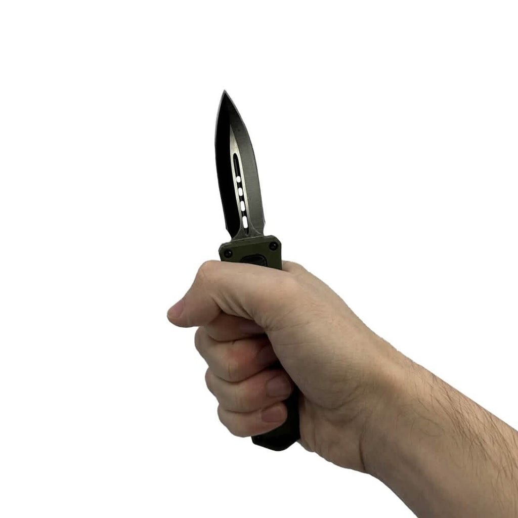 2-Pack: 4.5" Dagger Blade OTF Knife with Belt Clip by DailySale