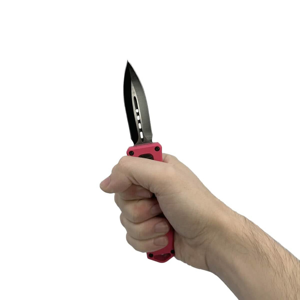 2-Pack: 4.5" Dagger Blade OTF Knife with Belt Clip by DailySale