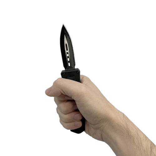 2-Pack: 4.5" Dagger Blade OTF Knife with Belt Clip by DailySale