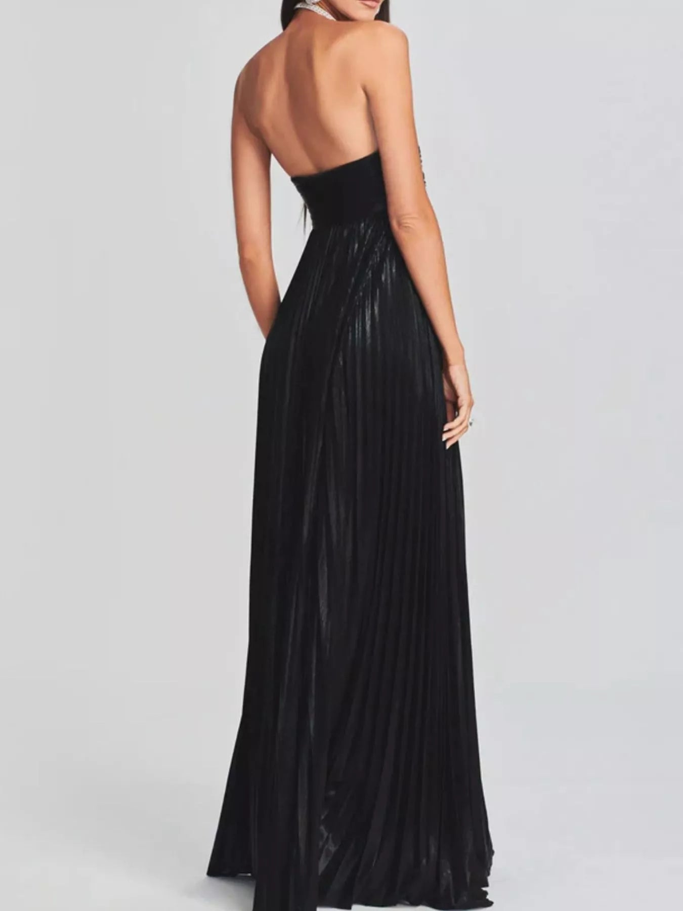 Split Sweetheart Neck Tube Maxi Dress by Shopiebay
