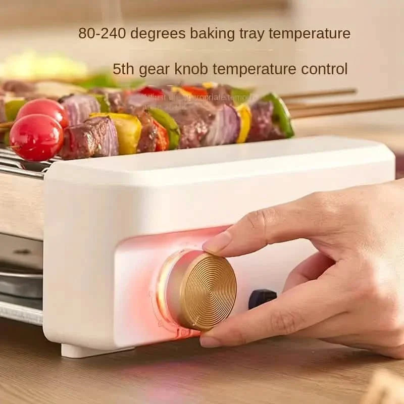 4-in-1 Multifunctional Sausage Grill – Non-Stick, Adjustable Temp, Removable Pan, Kitchen & Dorm Use by DailySale