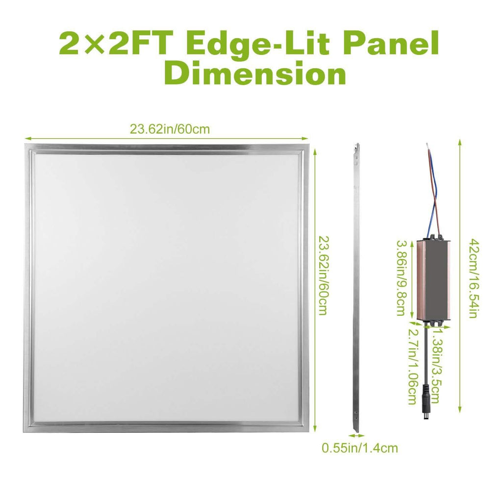 48W 2×2FT LED Panel Light 3200LM by DailySale