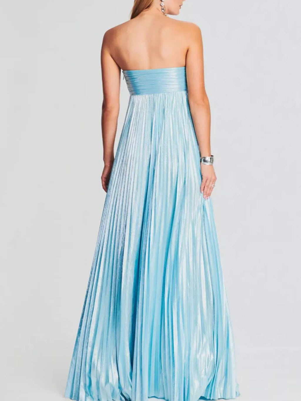 Split Sweetheart Neck Tube Maxi Dress by Shopiebay