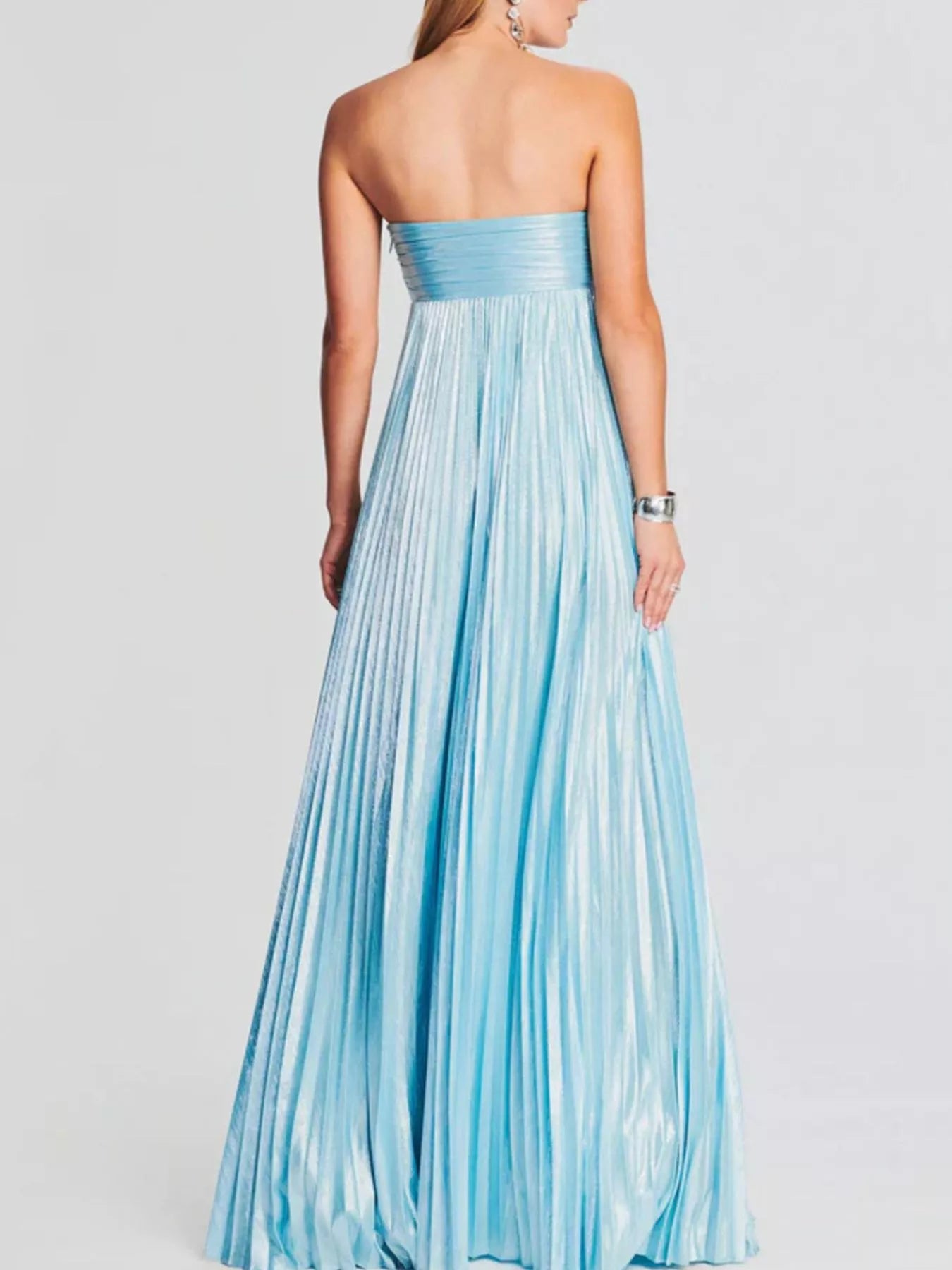 Split Sweetheart Neck Tube Maxi Dress by Shopiebay