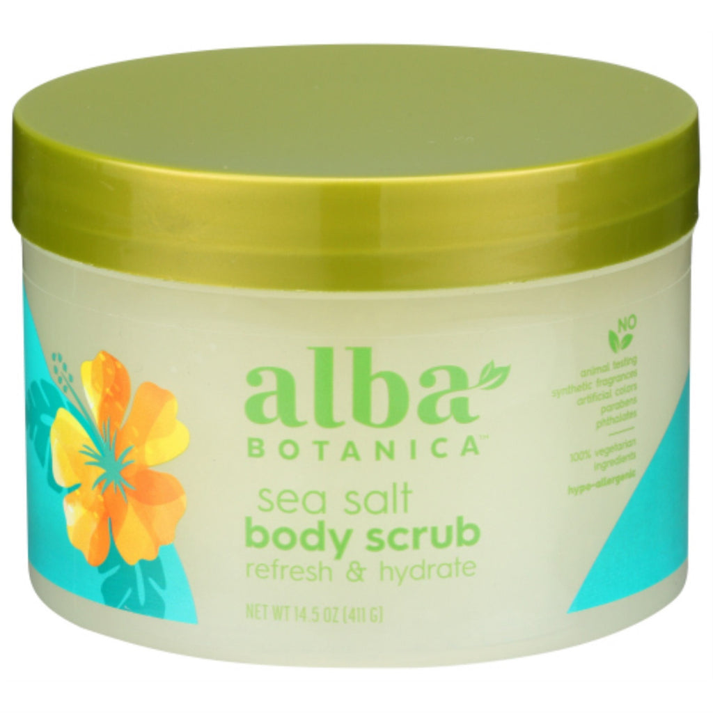 Alba Botanica Sea Salt Body Scrub (1x14.5 Oz) - Goddess Imports Marketplace