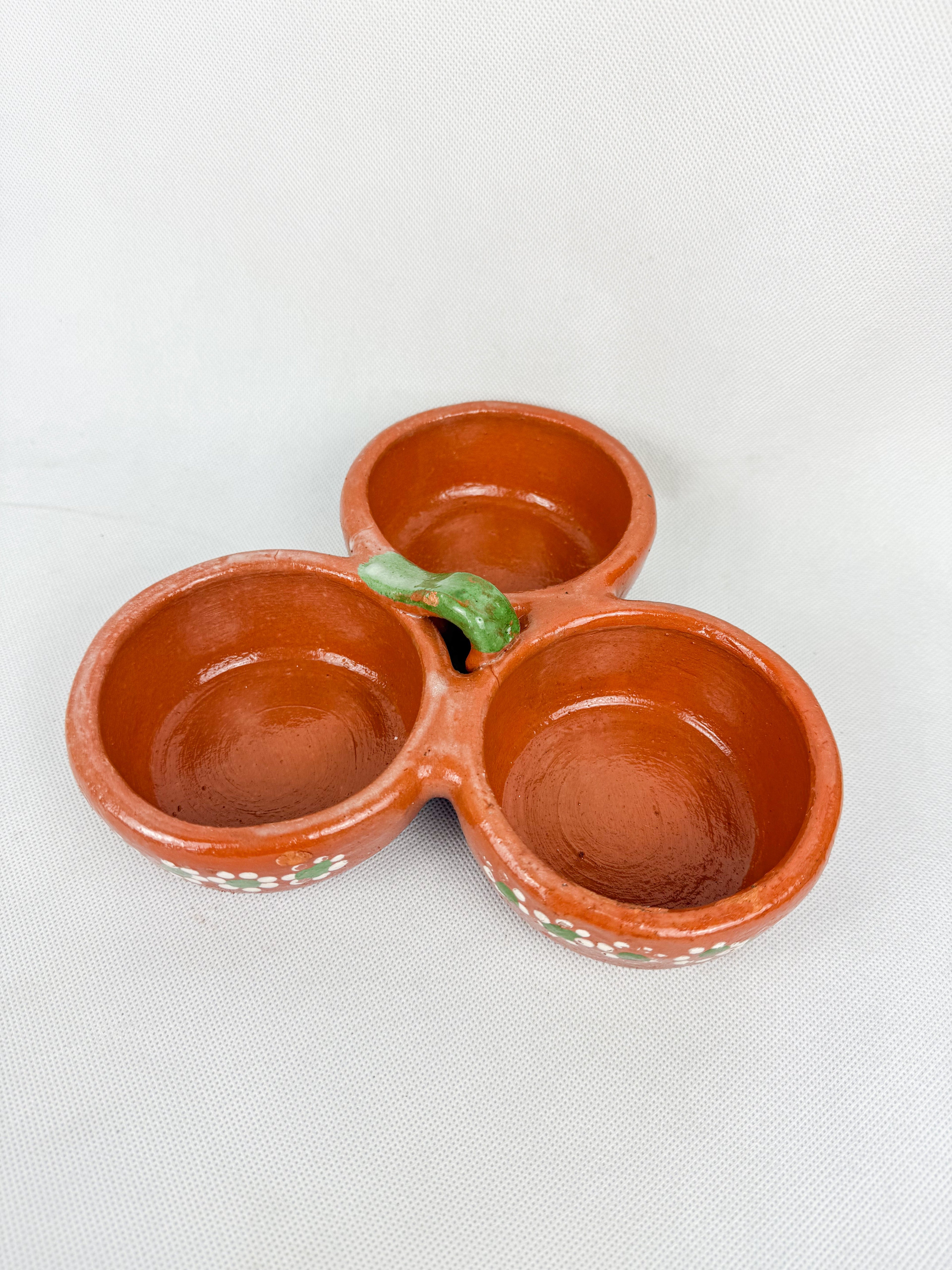 Traditional Clay bowl 3 in 1 - Salsera 3 en 1 by TheMexHub