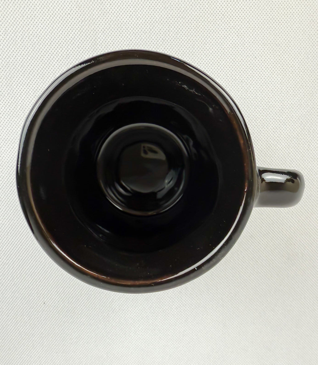 Mexican Talavera Style Mug Set Black - Jarritos Tazas Engobe Negro by TheMexHub