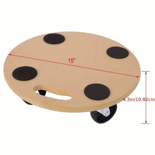 2-Piece: Furniture Moving Dolly Heavy Duty Wood Rolling Mover by DailySale
