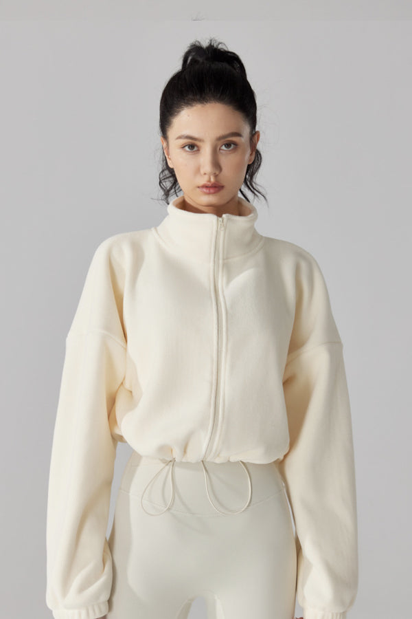 High Neck Fleece Jacket - Goddess Imports Marketplace
