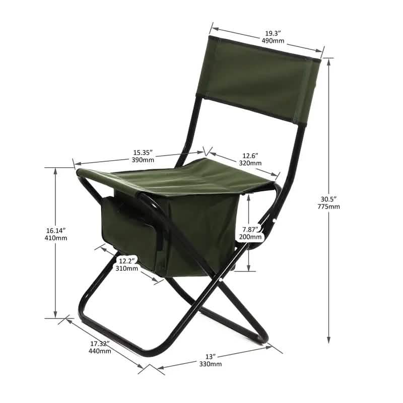 4-Piece: Folding Outdoor Chair with Storage Bag by DailySale