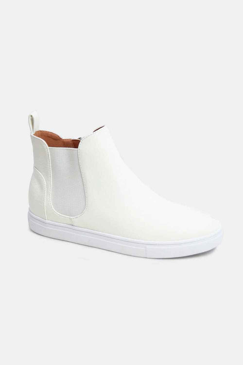 Beast Fashion Faux Suede Elastic Side Panel Sneakers by Wild and Free Boutique