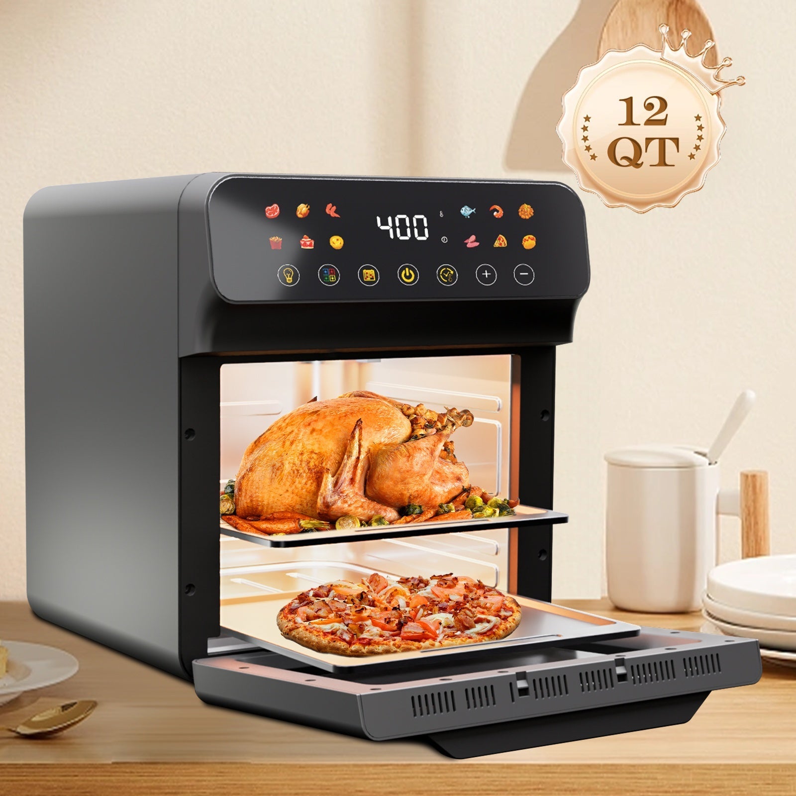 12QT 12-in-1 Smart Air Fryer Oven by DailySale