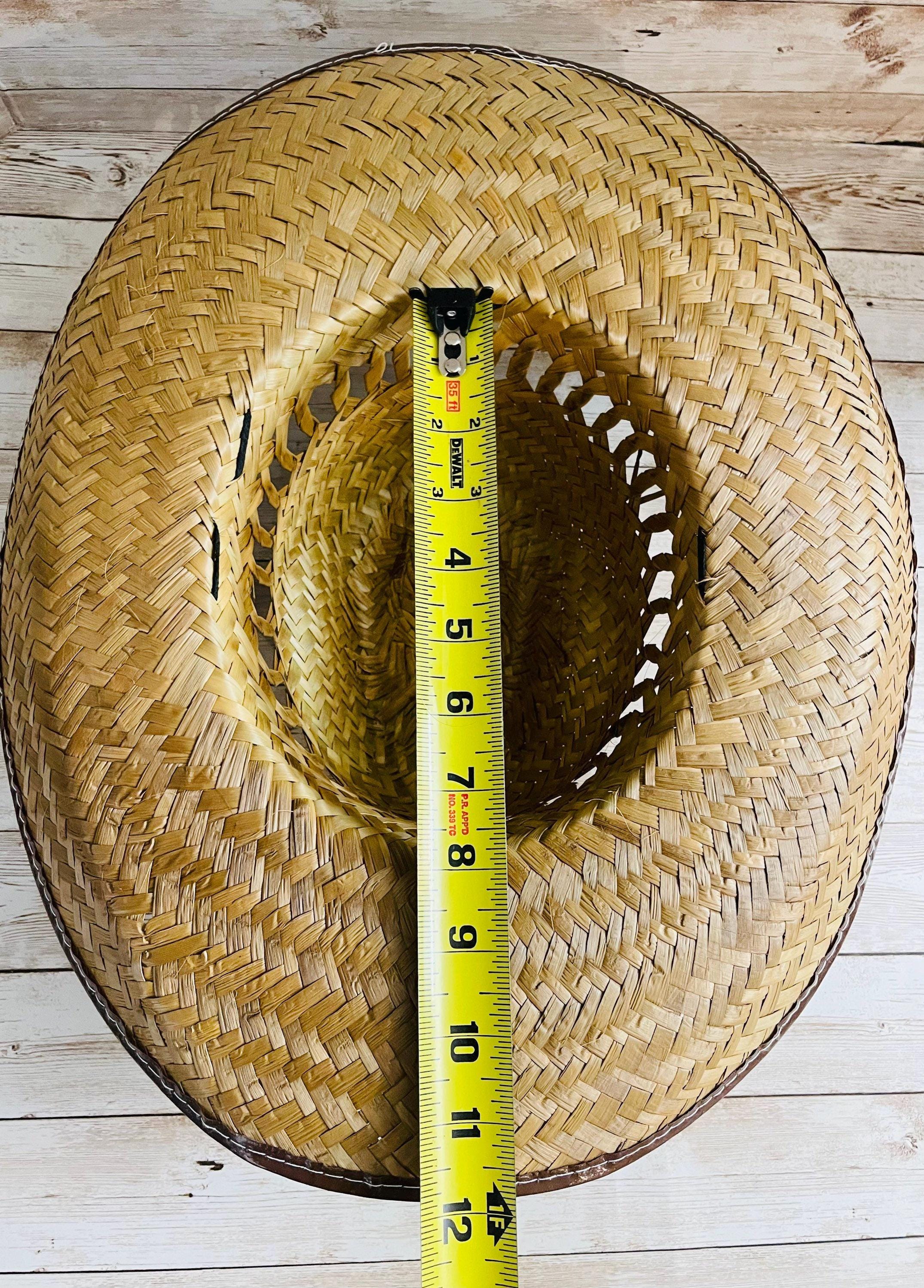 Cowboy Mexican Palm Leaf Straw Hat Sombrero Vaquero Artesanal de Palma by Chica Mexico