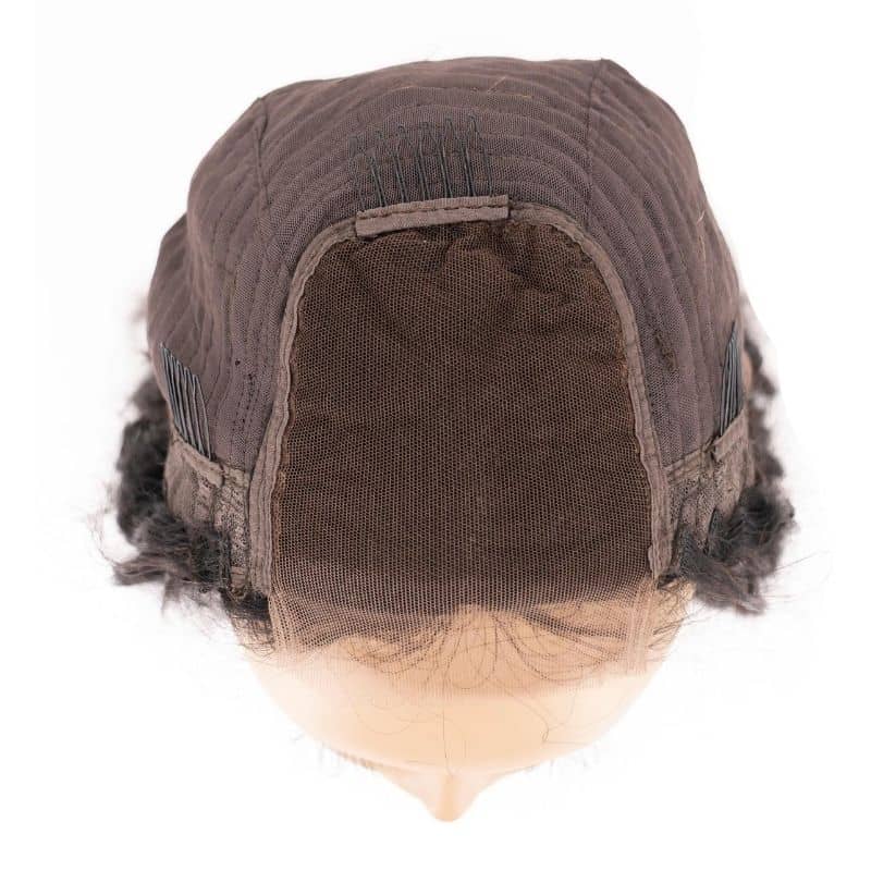 Messy Curl 4x4 Transparent Lace 100% Human Hair Closure Wig by Private Label