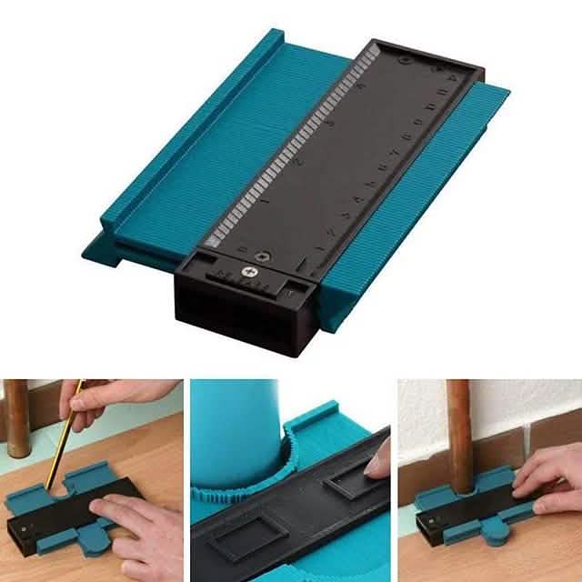 5" Contour Profile Gauge Tiling Laminate Tiles Edge Shaping Wood Measure Ruler by DailySale