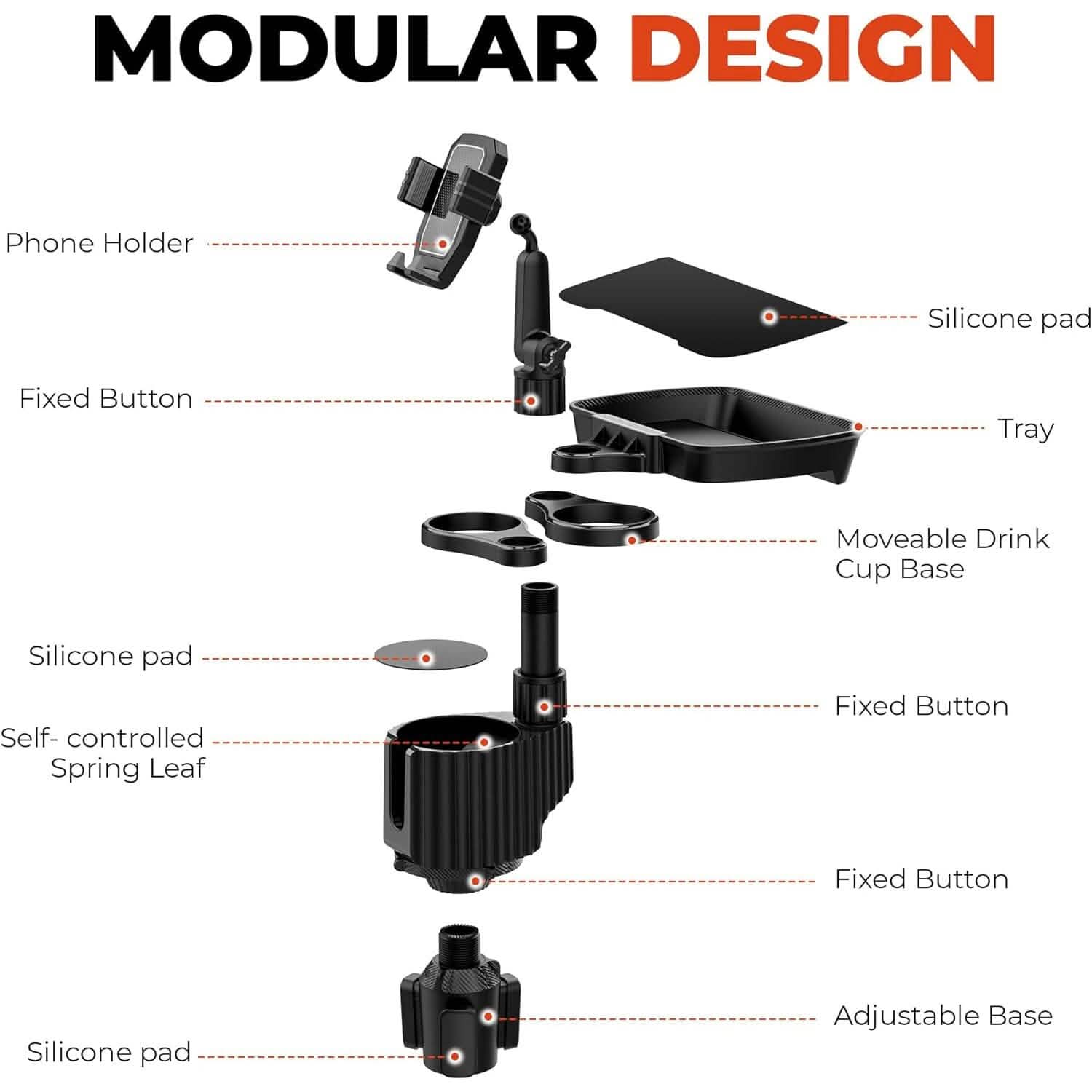 5-in-1 Car Organizer & Cup Holder by DailySale
