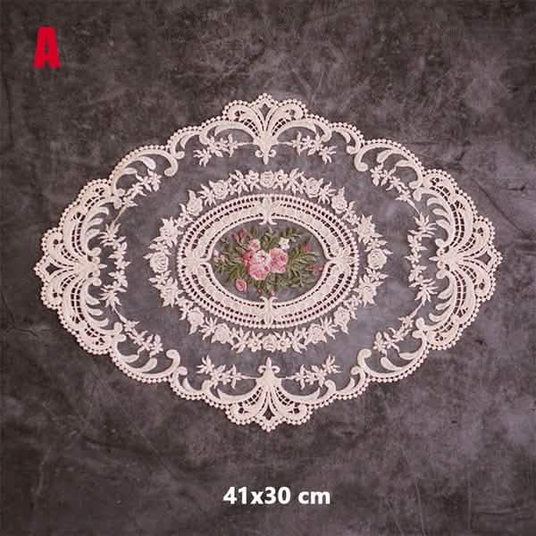 5-Pack: 3 Styles Vintage Lace Embroidery Placemat by DailySale