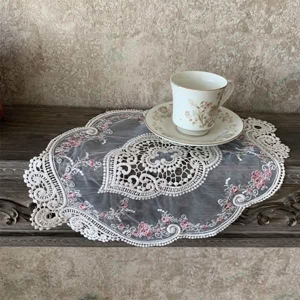 5-Pack: 3 Styles Vintage Lace Embroidery Placemat by DailySale