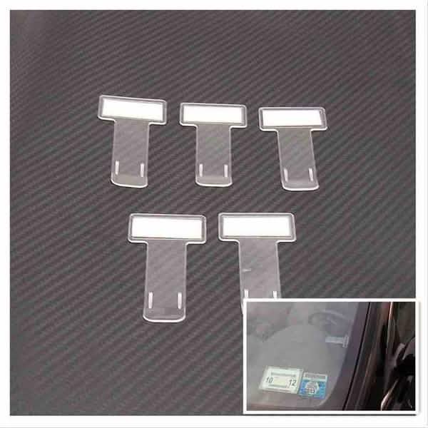 5-Pack: Car Vehicle Parking Ticket Permit Holder Clip Sticker by DailySale