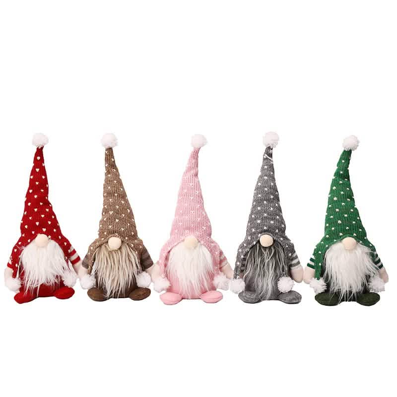 5-Pack: Christmas Gnome Plush Doll by DailySale