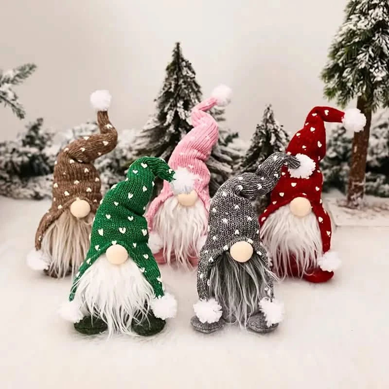5-Pack: Christmas Gnome Plush Doll by DailySale