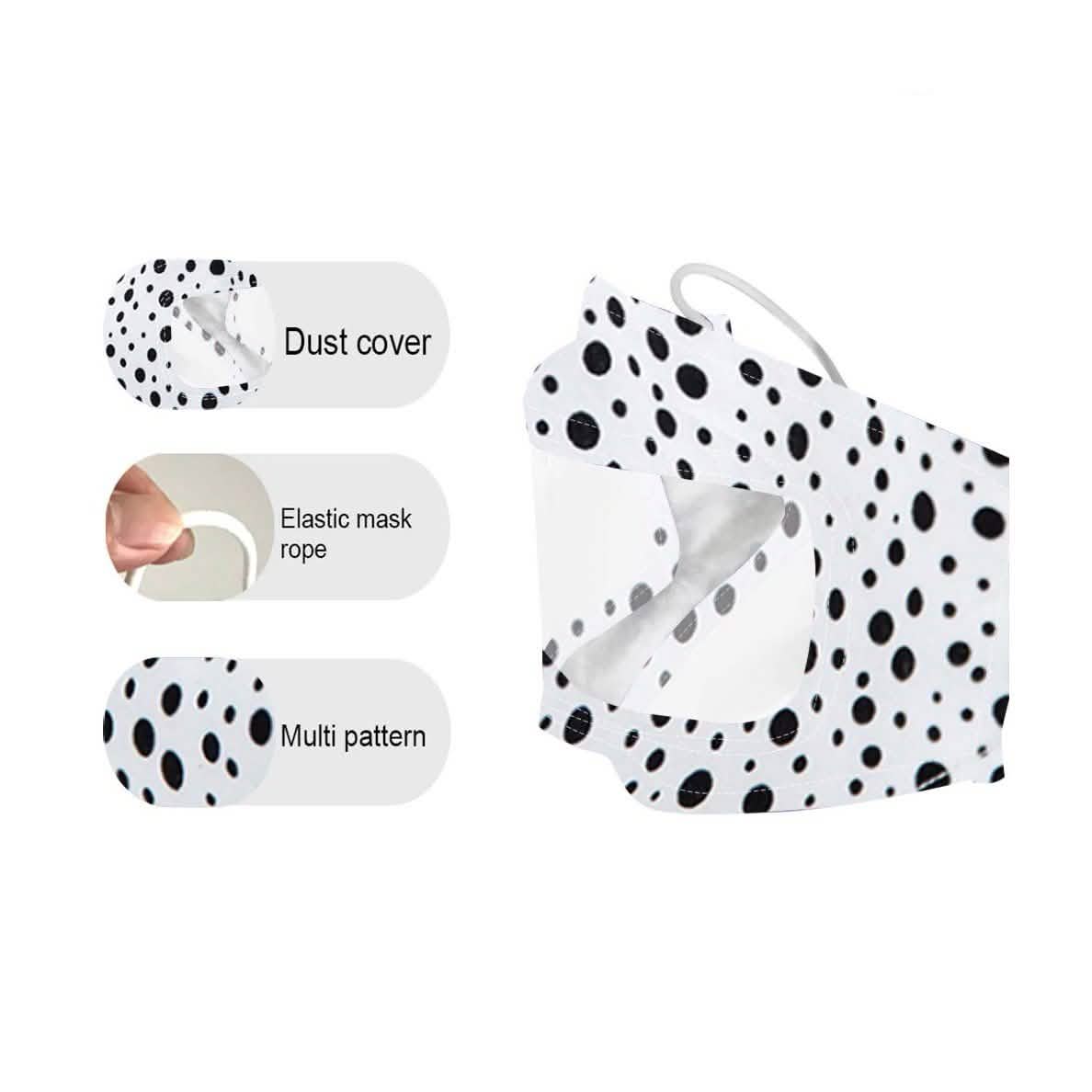 5-Pack: Custom Fashion Smile Communicator Face Mask by DailySale