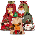 5-Pack: Drawstring Christmas Bags by DailySale