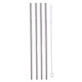 5-Pack: Stainless Steel Bend Or Straight Drinking Straws by DailySale