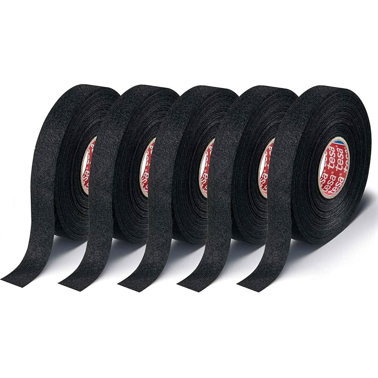 5-Pack: Tesa 51608 Adhesive Wiring Loom Cloth Tape by DailySale
