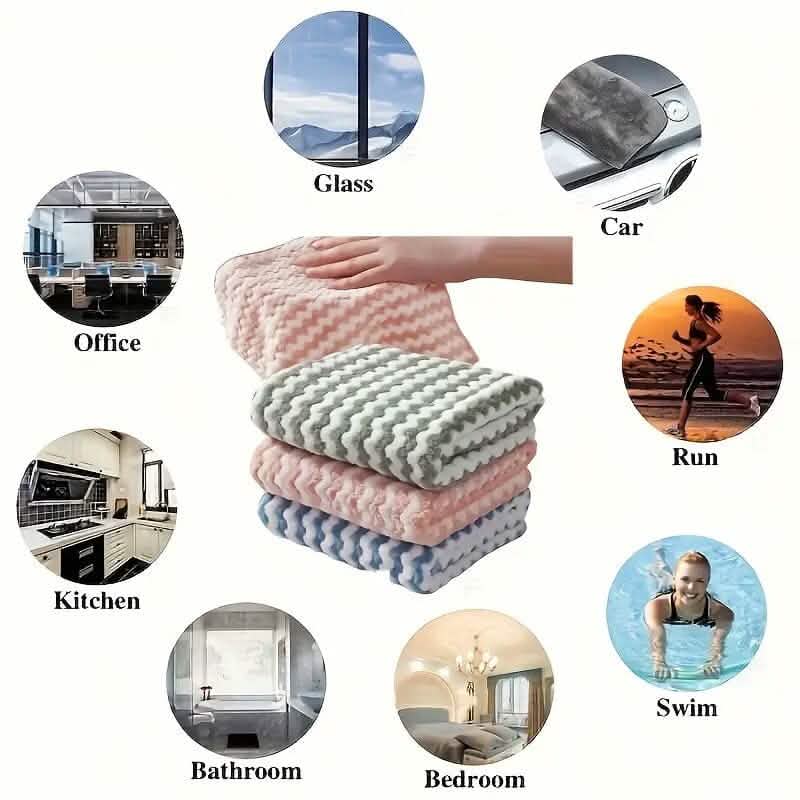 5-Pack: Ultra-Soft Microfiber Dish Cloths by DailySale