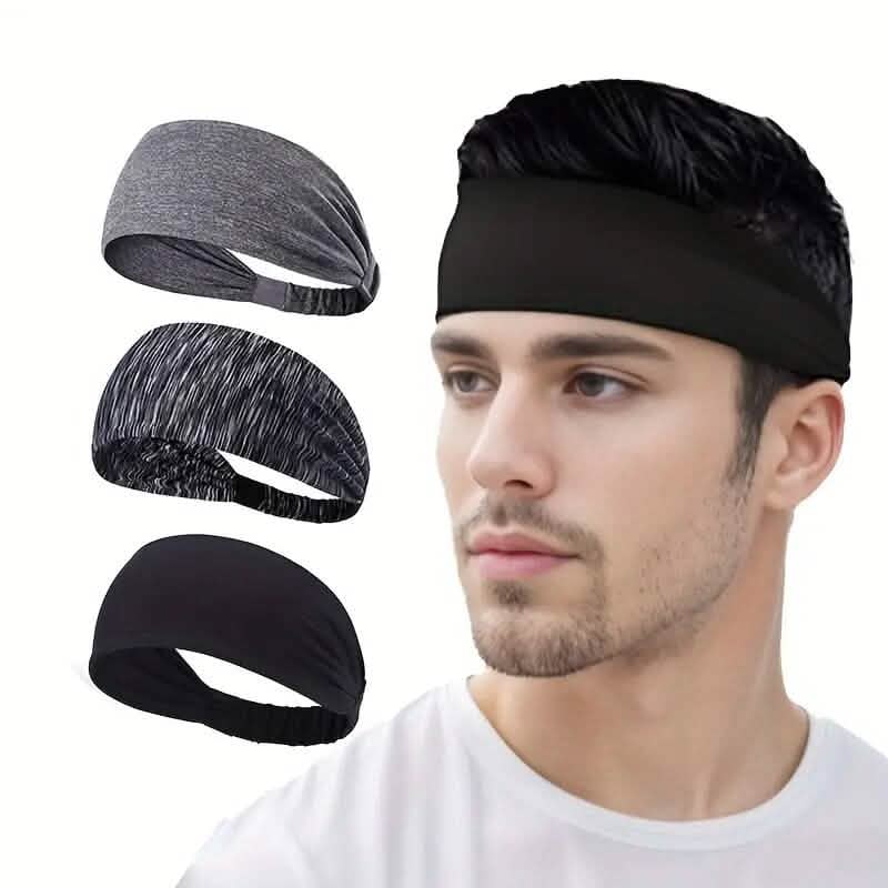 5-Pack: Unisex Sports Fitness Headband and Sweatband by DailySale