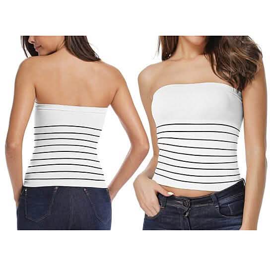 5-Pack: Women's Seamless Long Length Bandeau Bra Tops Tube Tops by DailySale