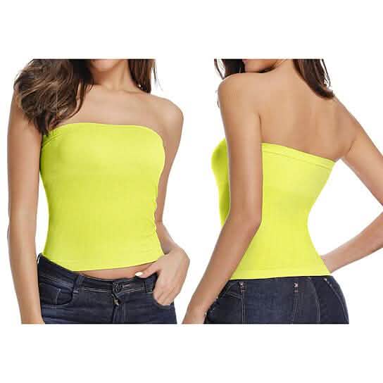 5-Pack: Women's Seamless Long Length Bandeau Bra Tops Tube Tops by DailySale