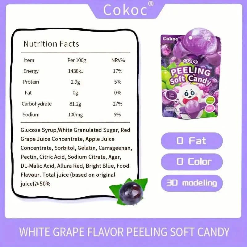 5-Packs: Fun Peeled Gummies - Mixed Styles, Different Flavors, Resealable Bags by DailySale