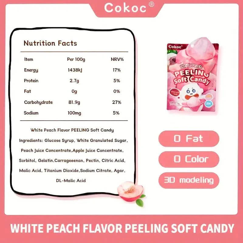 5-Packs: Fun Peeled Gummies - Mixed Styles, Different Flavors, Resealable Bags by DailySale