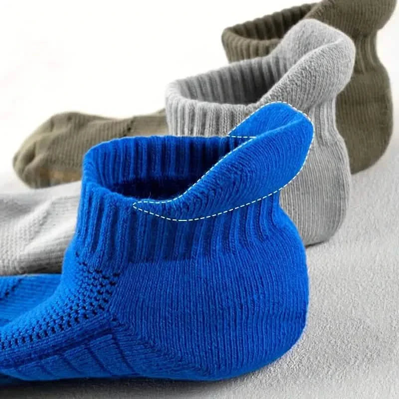 5-Pairs: Casual Ankle Boat Socks With Towel Bottom by DailySale