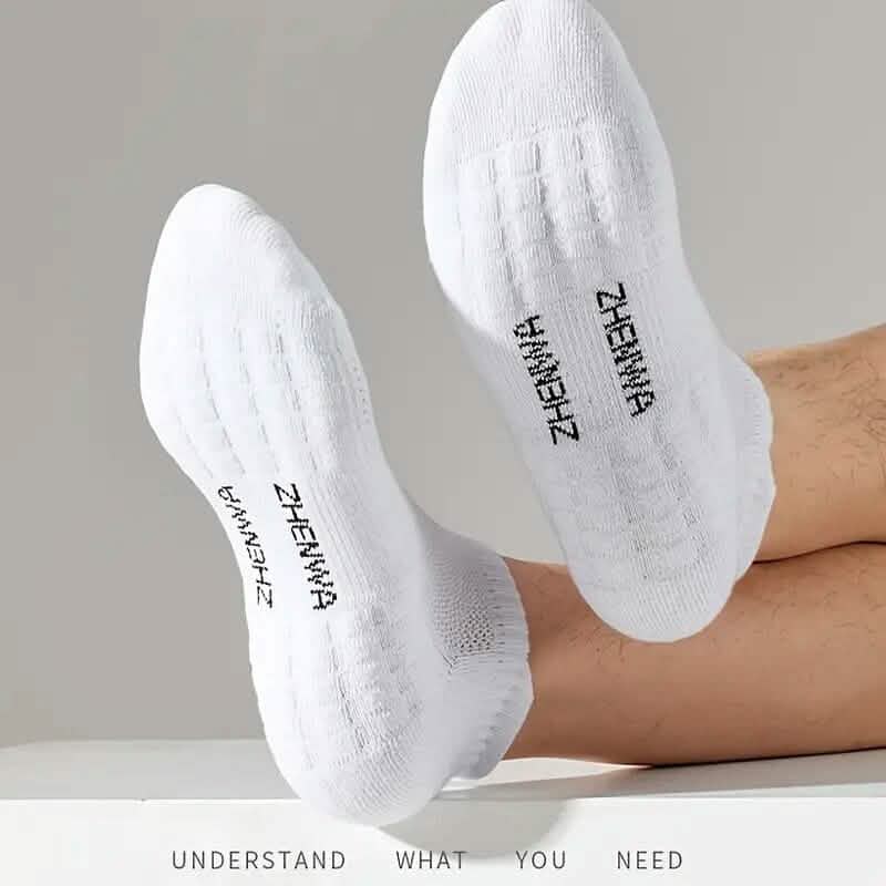 5-Pairs: Unisex Breathable Sports Ankle Socks by DailySale