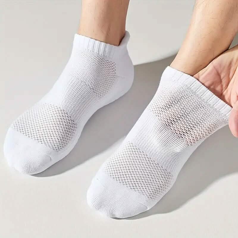 5-Pairs: Unisex Breathable Sports Ankle Socks by DailySale
