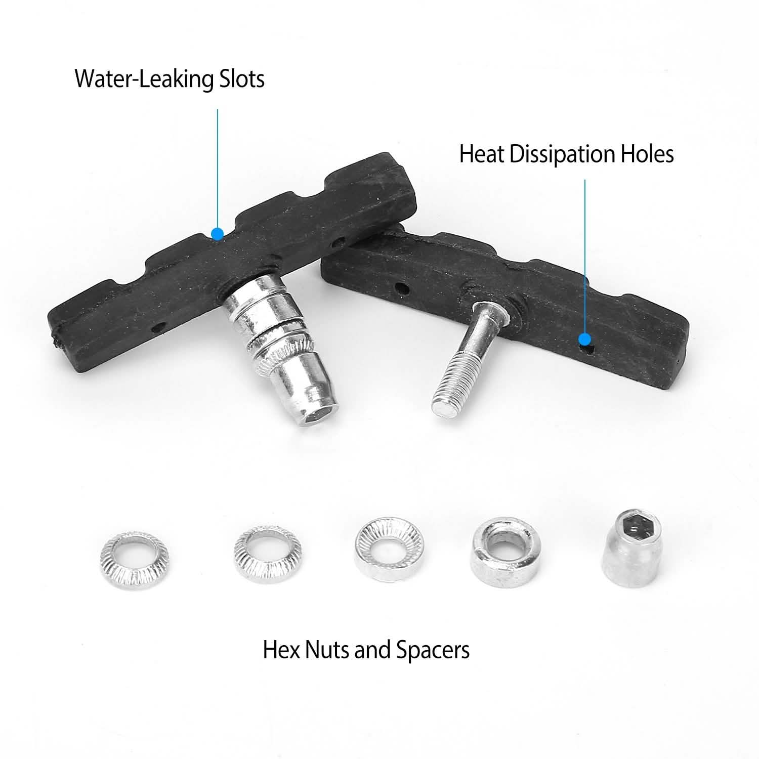 5-Pairs: V Bike Brake Pads by DailySale