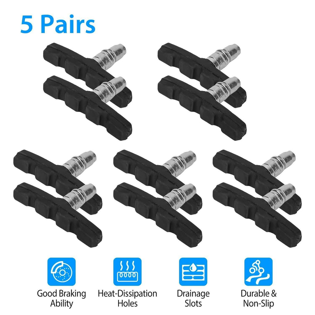 5-Pairs: V Bike Brake Pads by DailySale