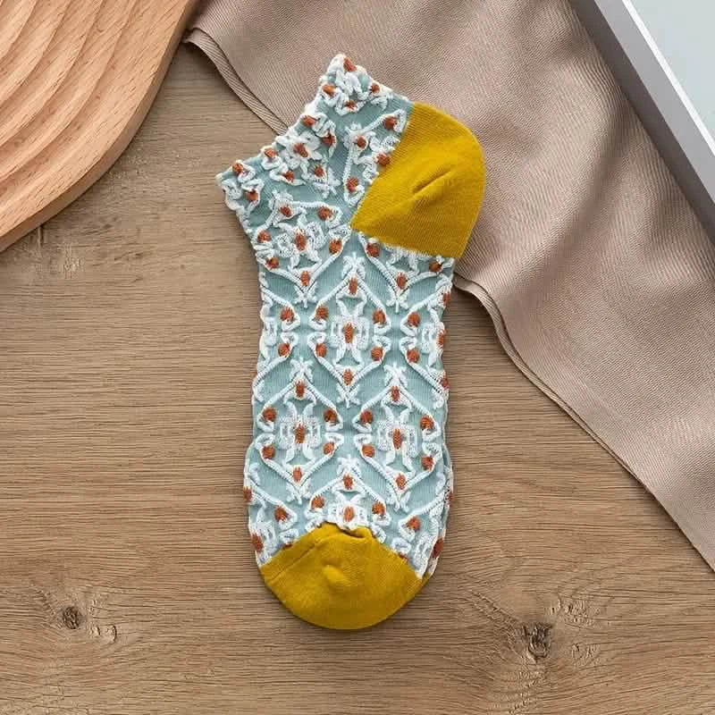 5-Pairs: Vintage Court Style Short Socks by DailySale