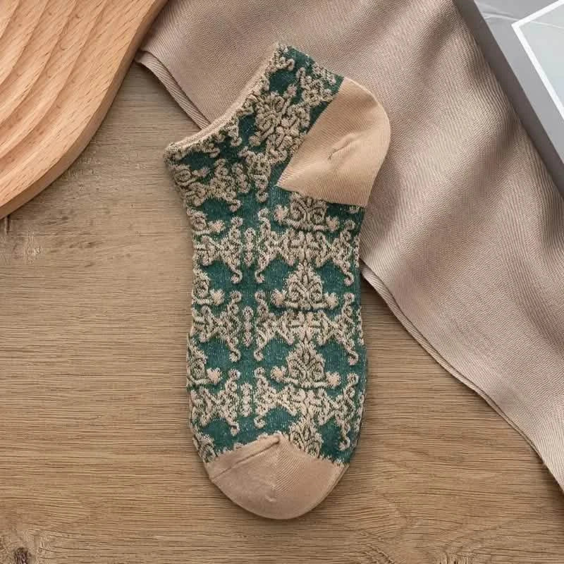 5-Pairs: Vintage Court Style Short Socks by DailySale