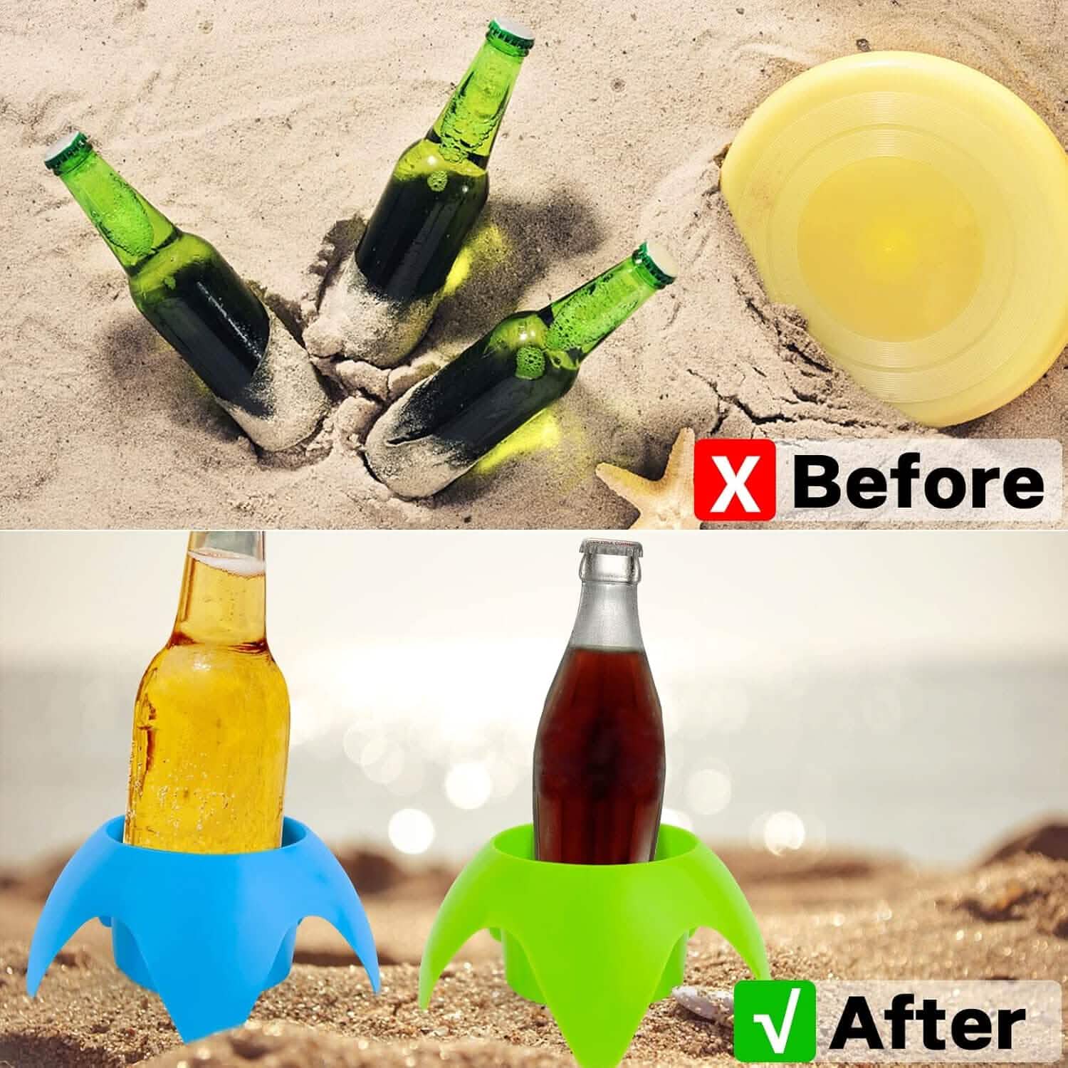 5-Piece: Seaside Plastic Beach Cup Holder by DailySale