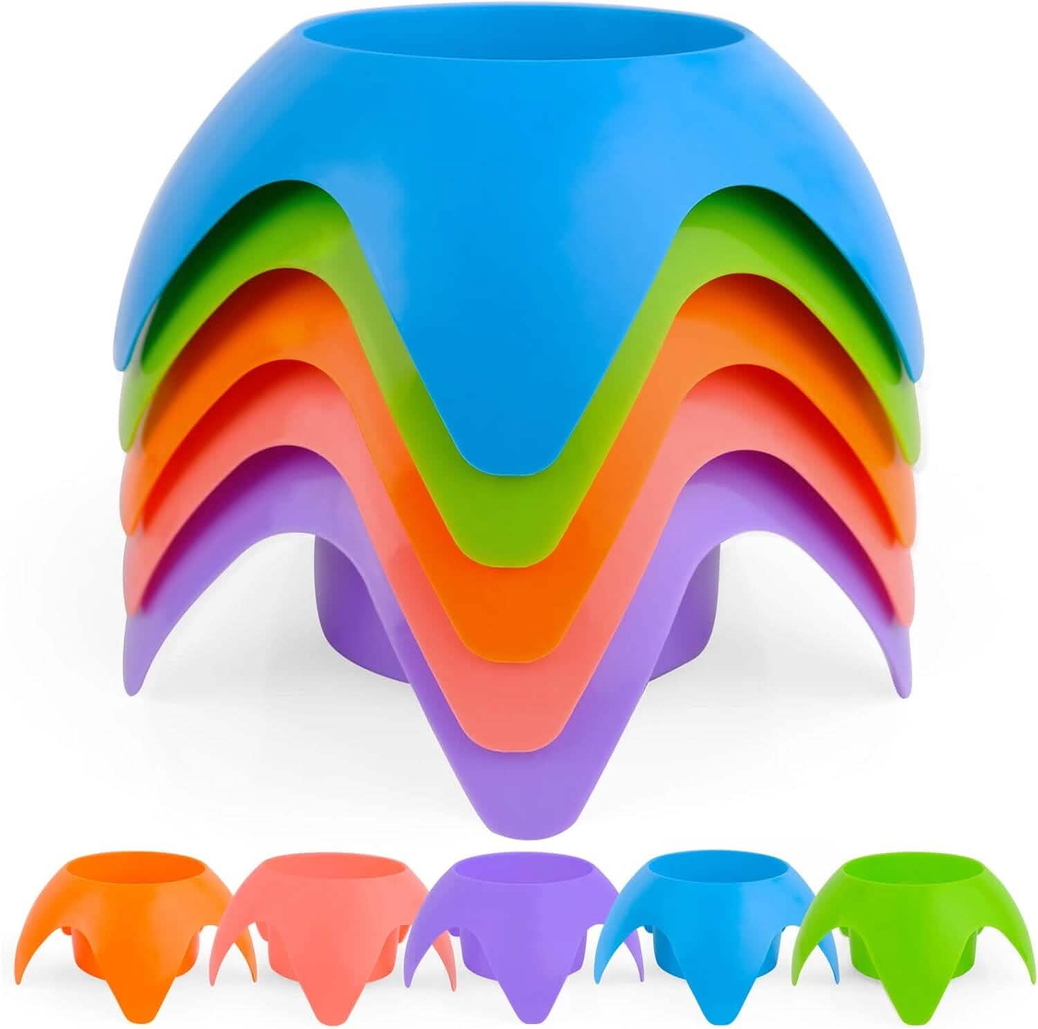 5-Piece: Seaside Plastic Beach Cup Holder by DailySale